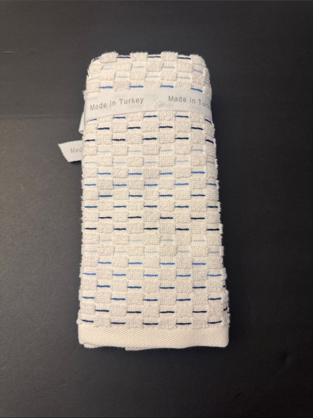 6pc NATE BERKUS 100% Cotton Plaid Bath Towel Set - Made in Turkey - Picture 10 of 12